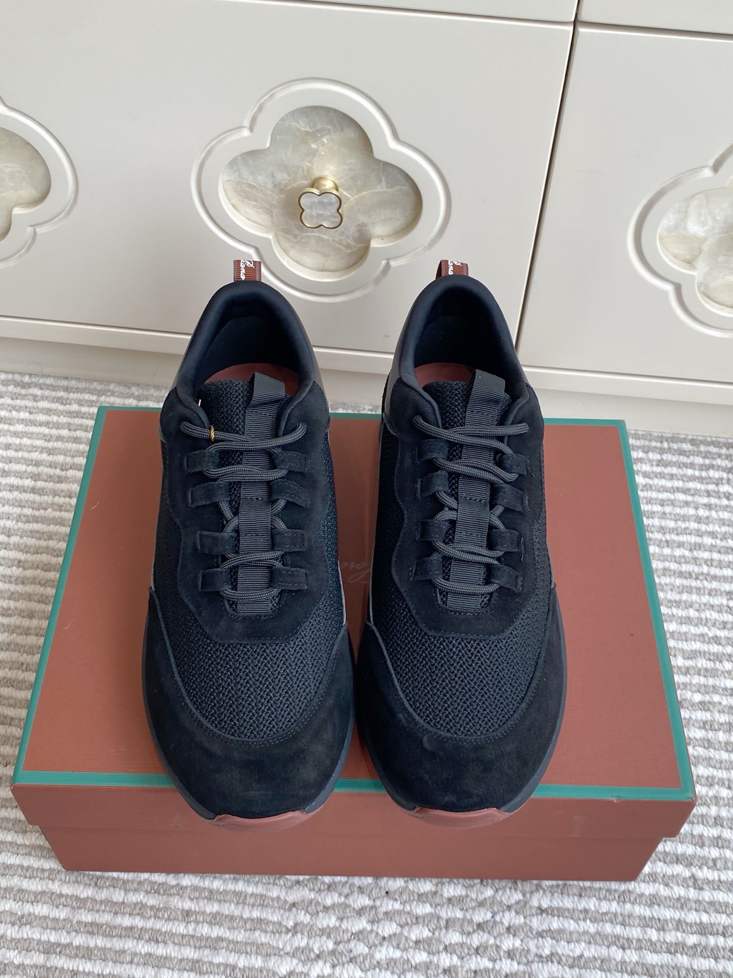 Loro Piana 2026 Week End Walk Sneaker Mesh Suede 934351