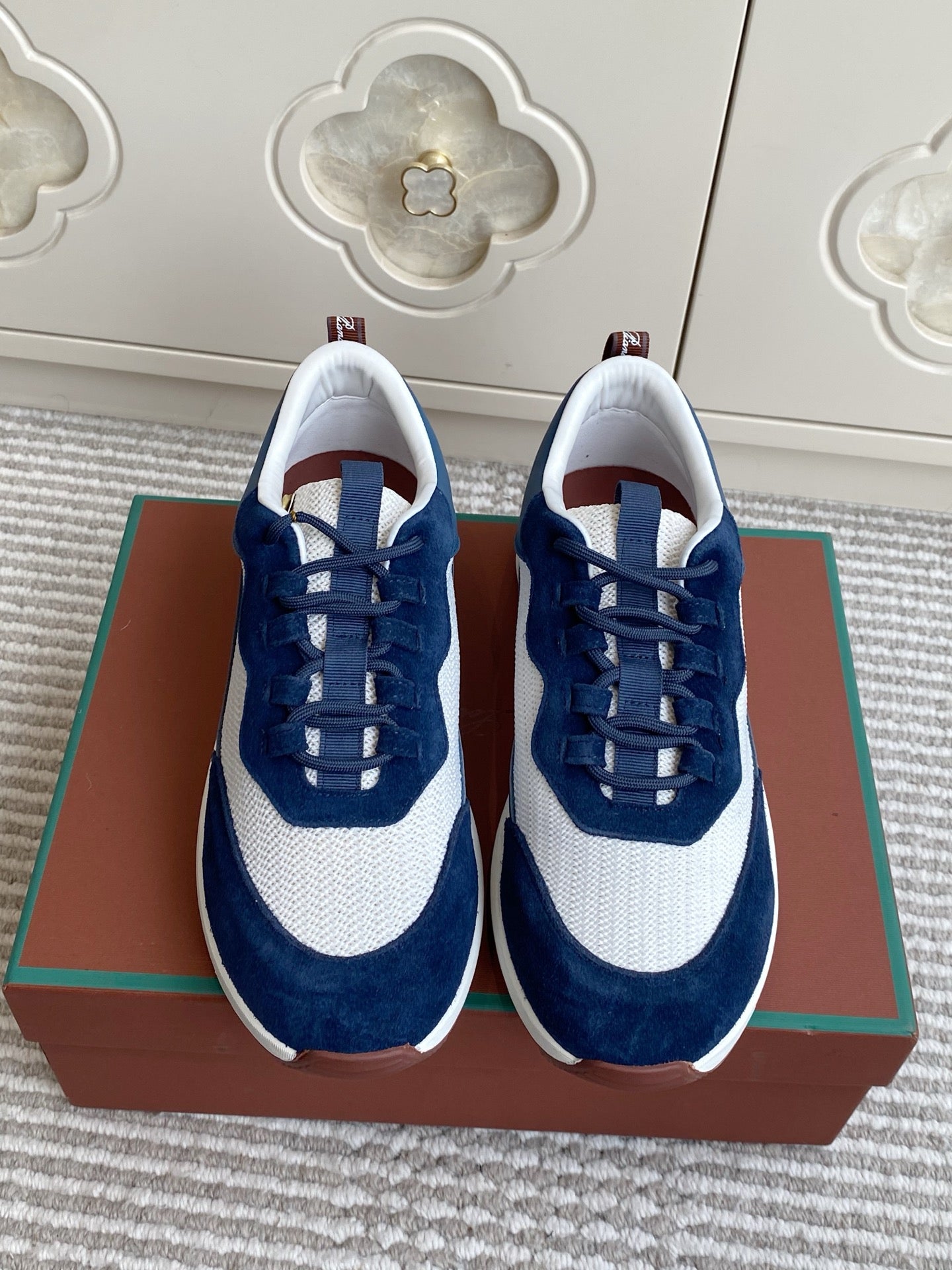 Loro Piana 2026 Week End Walk Sneaker Mesh Suede 934351