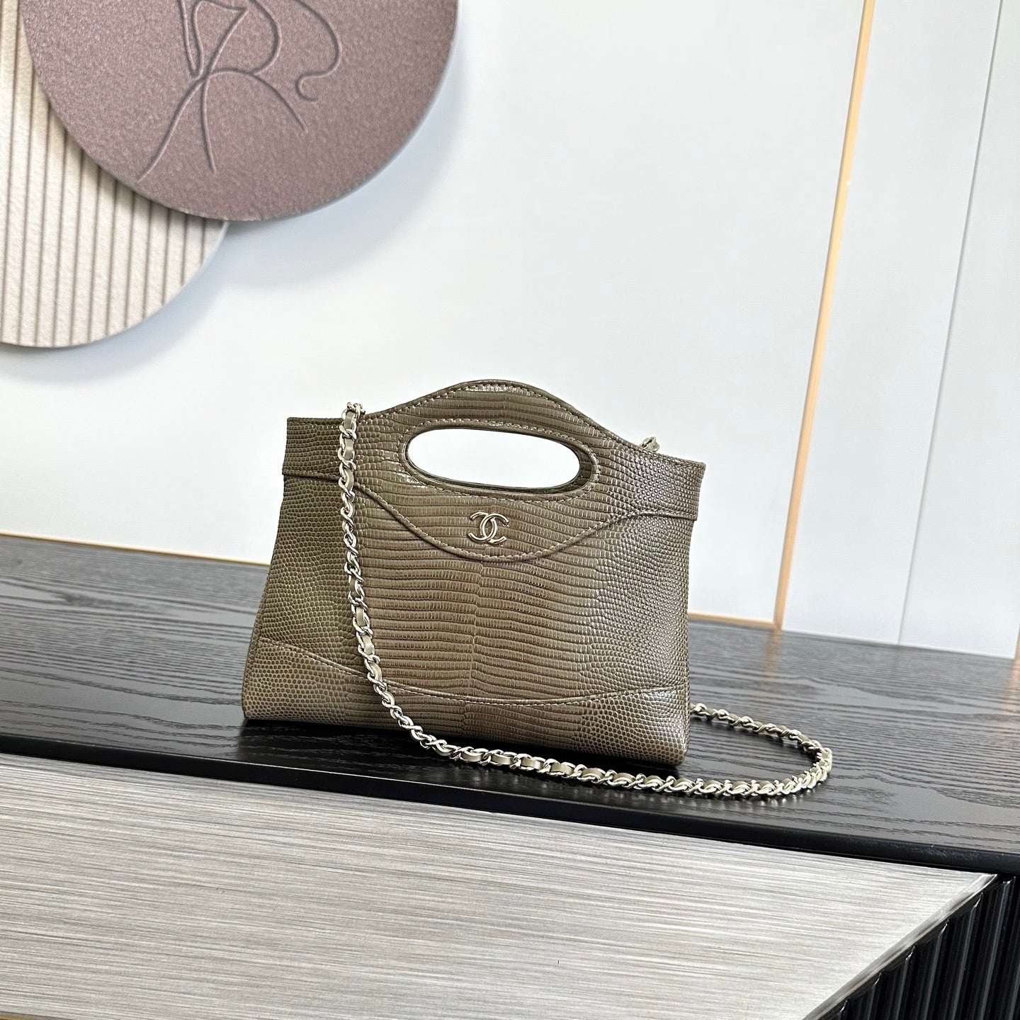 Chanel 2026 Lizard-Embossed Nano 31 Bag 20.5cm Calfskin