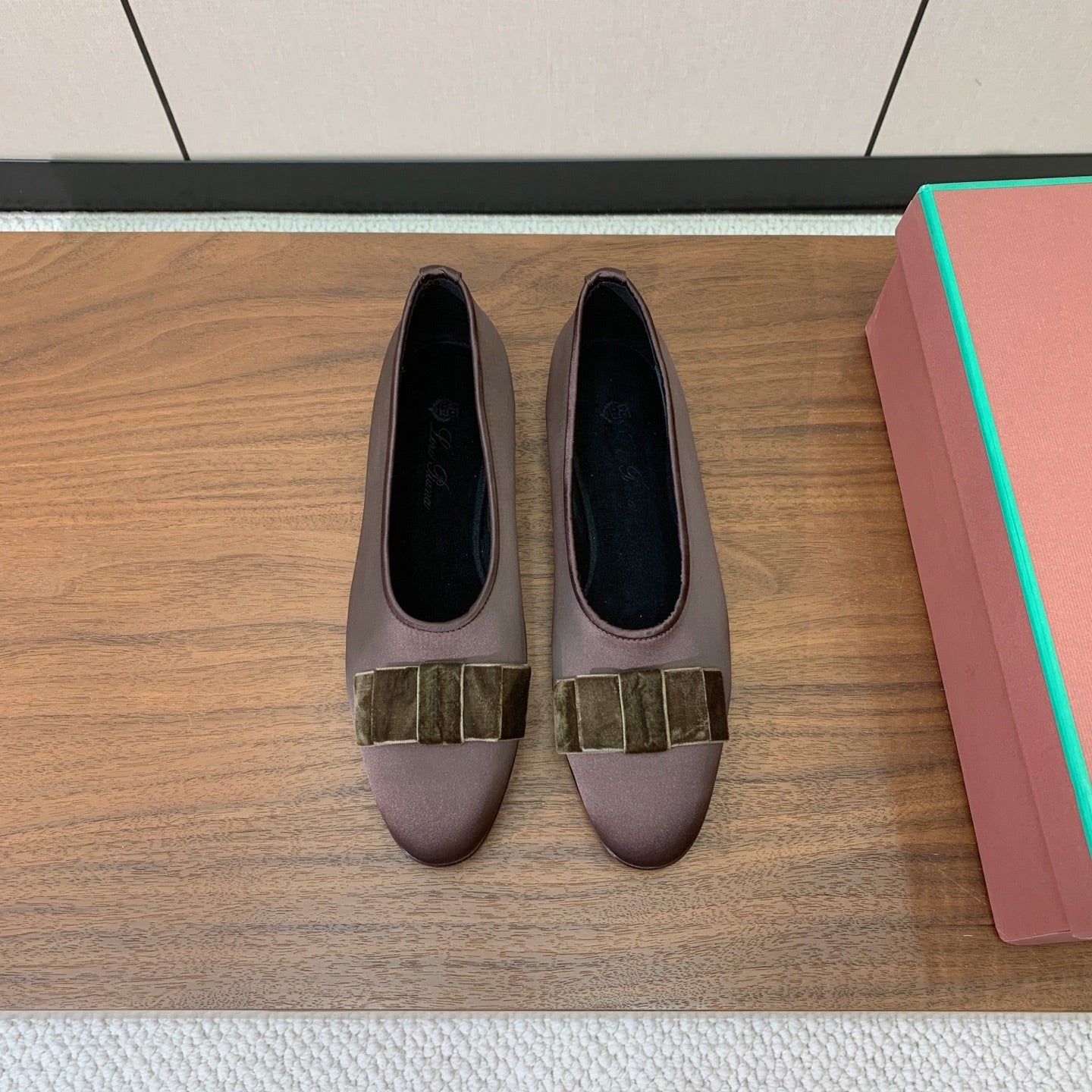 Loro Piana 2026 Bow Ballet Flat Patent Leather And Fabric 935158