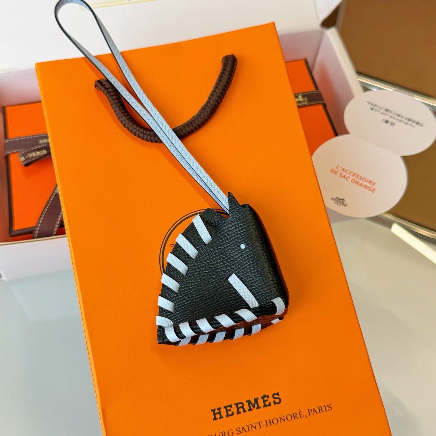 Hermes Cheval Tresse Charm Leather