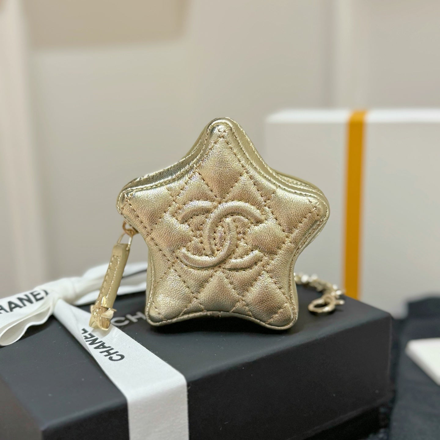 Chanel Five-pointed Star Lambskin Charm
