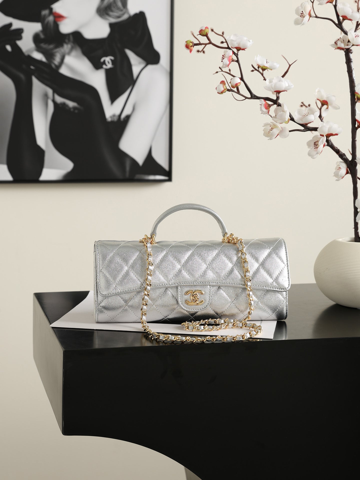 Chanel 2026 Classic Top Handle Bag 25cm Calfskin