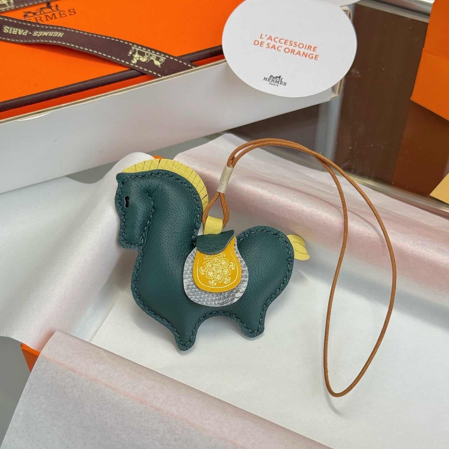 Hermes Equestrian Charm Leather