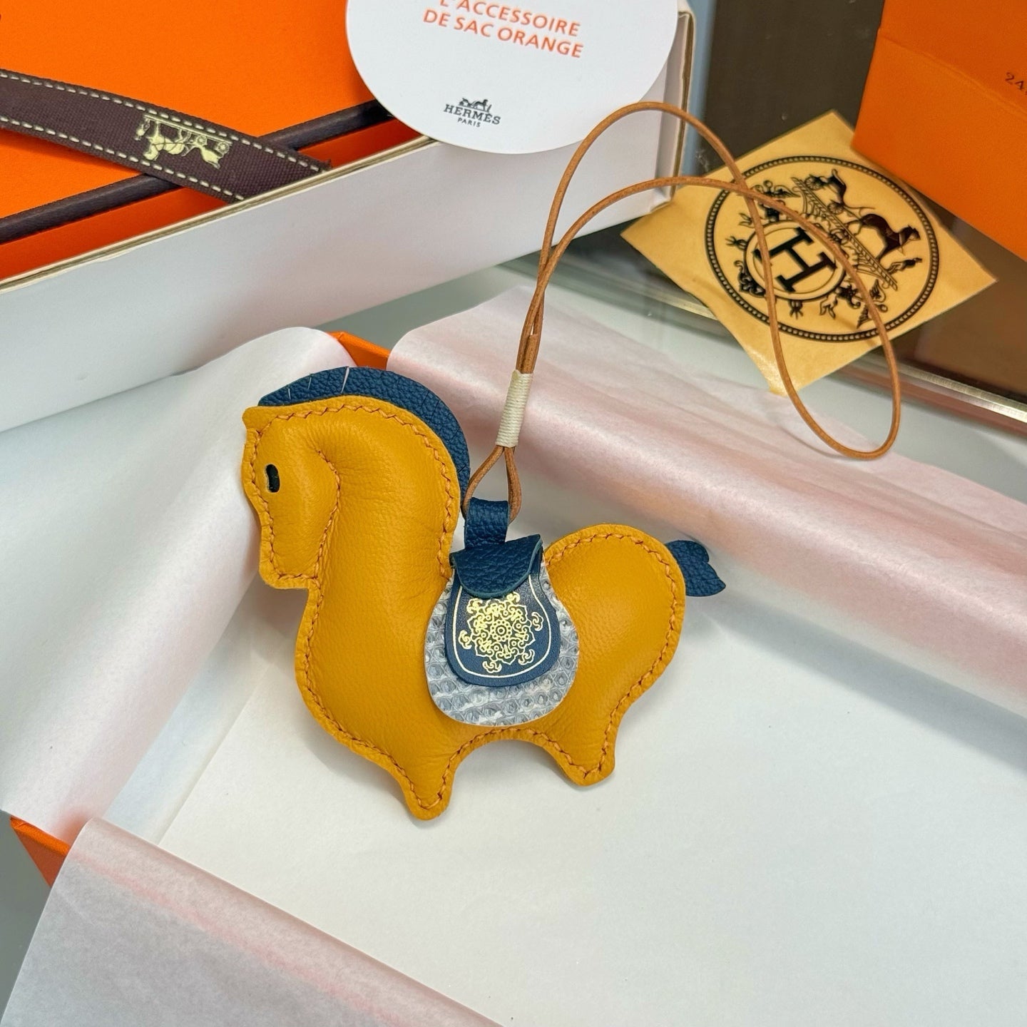 Hermes Equestrian Charm Leather
