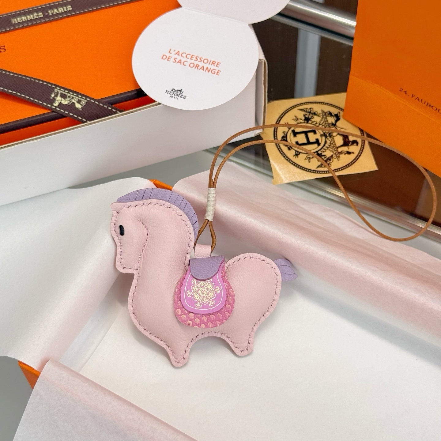 Hermes Equestrian Charm Leather
