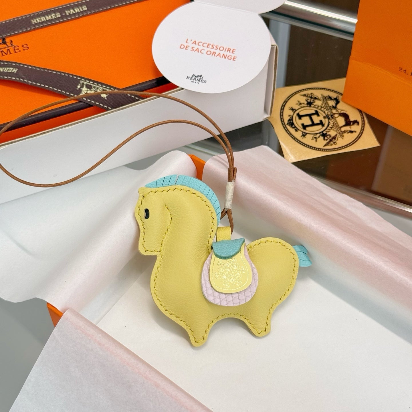 Hermes Equestrian Charm Leather