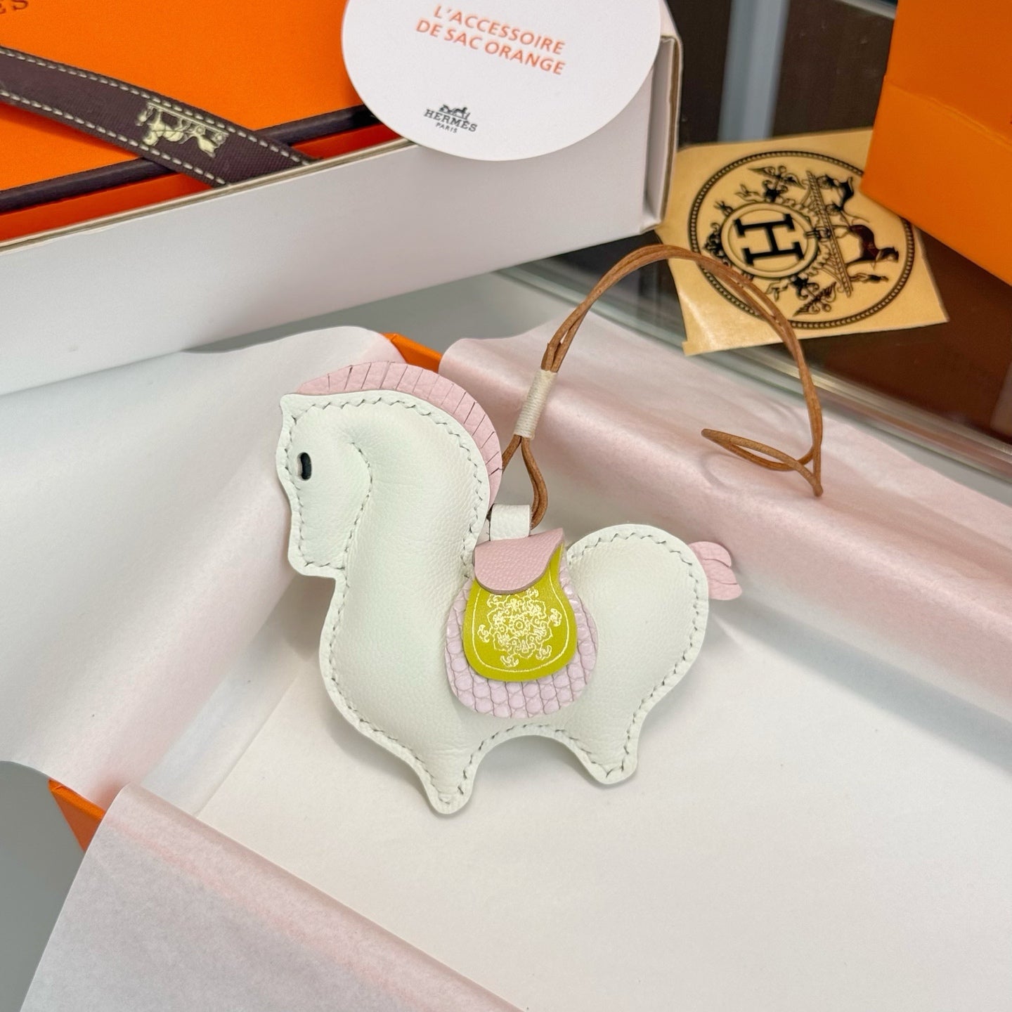 Hermes Equestrian Charm Leather