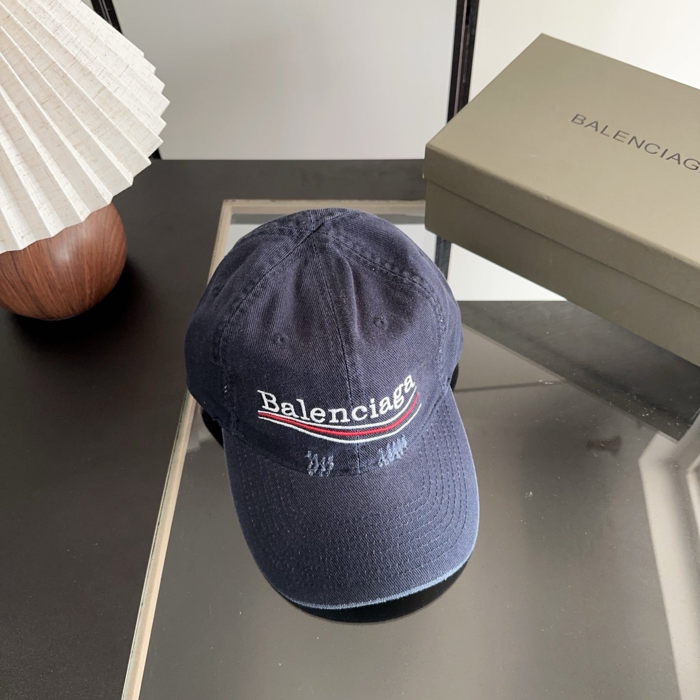Balenciaga Baseball Cap with Embroidered Letters 412862