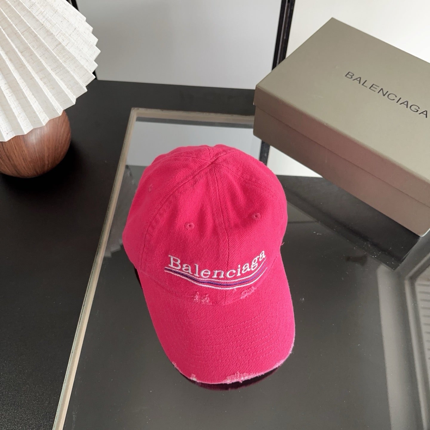 Balenciaga Baseball Cap with Embroidered Letters 412862