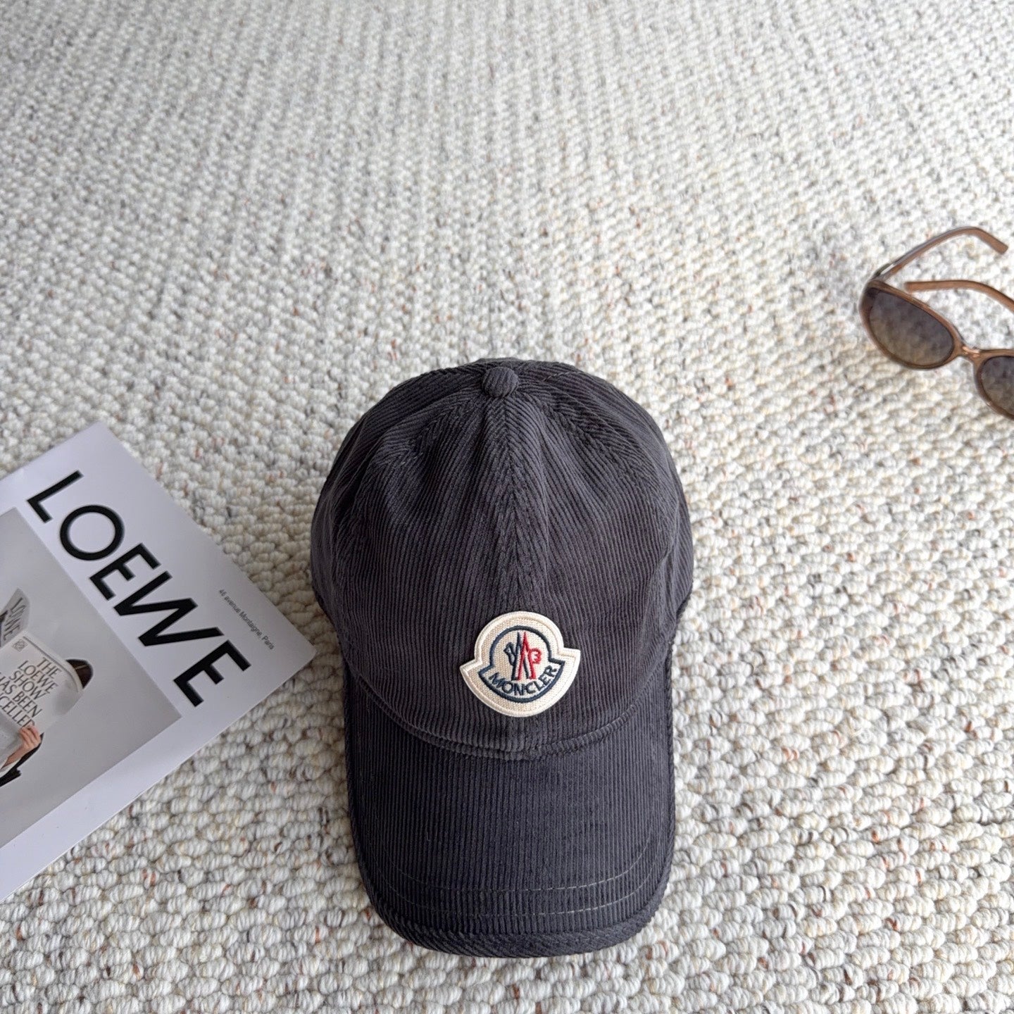 Moncler Logo Baseball Cap Velvet 413193