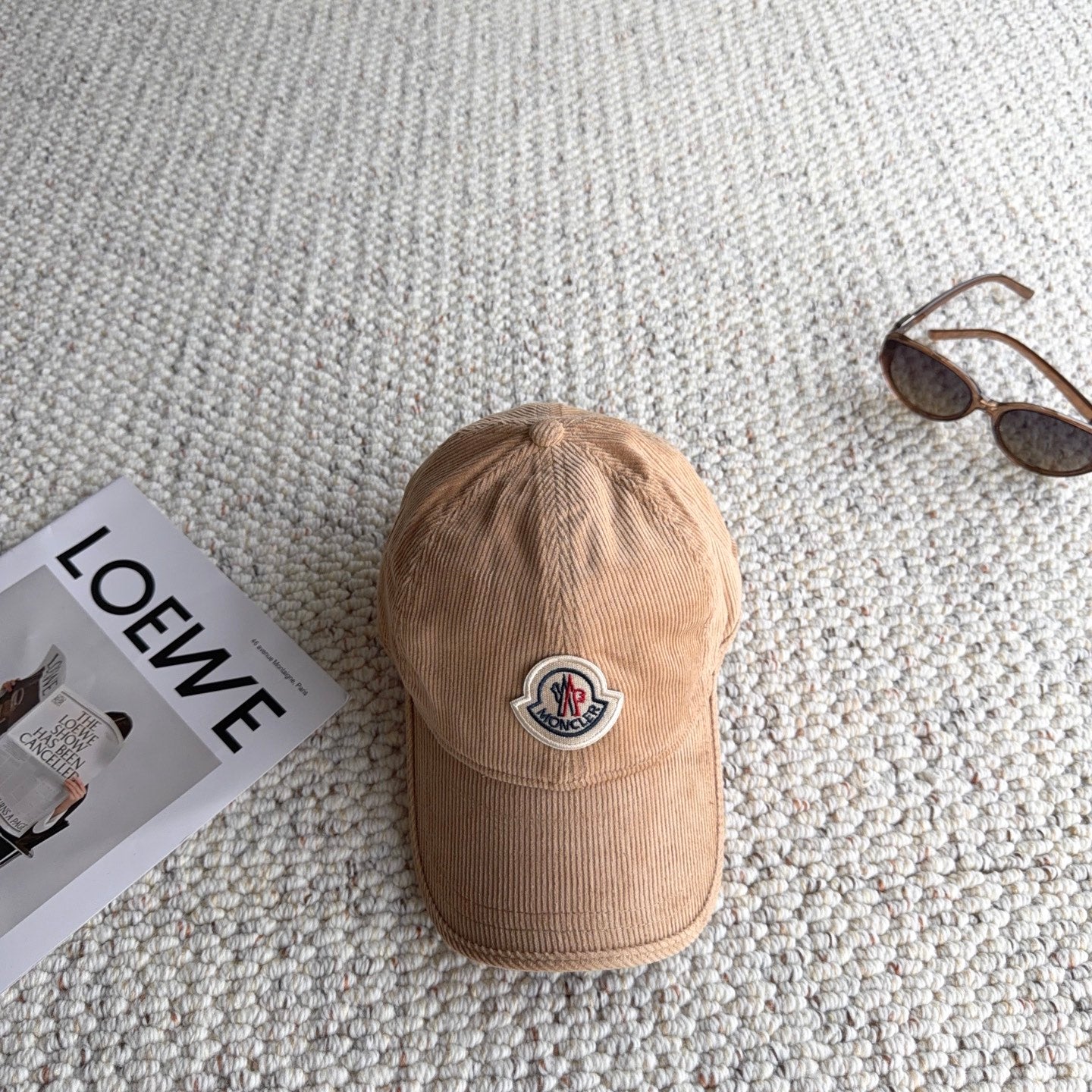 Moncler Logo Baseball Cap Velvet 413193