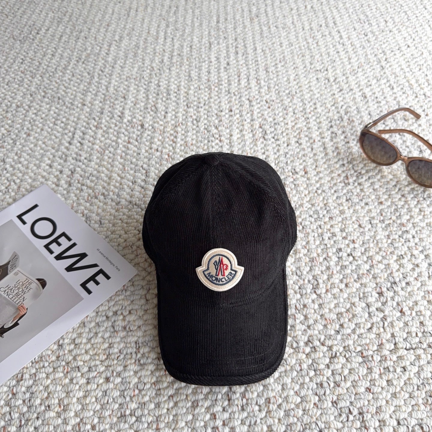 Moncler Logo Baseball Cap Velvet 413193