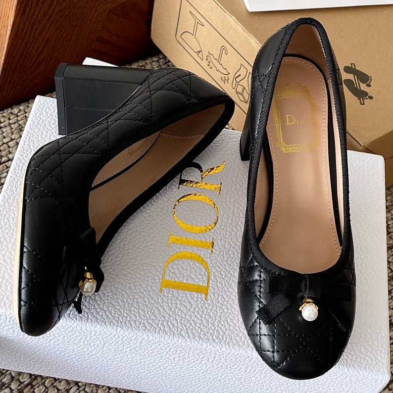 Dior 2026 Cannage Pumps 80mm Sheepskin 975497