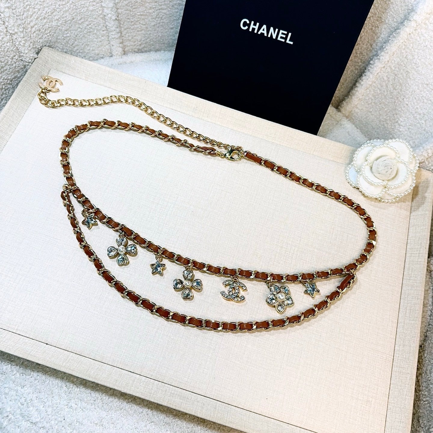 Chanel 2026 Floral Charm Chain Belt 215731
