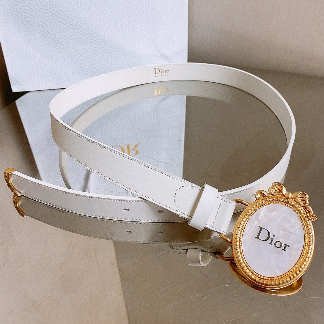 Dior 2026 Dior Médaillon Belt 25mm Leather 216226