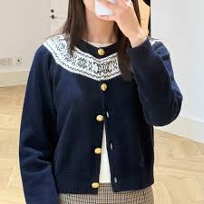 Celine 25 Patterned Cardigan Cashmere 295601