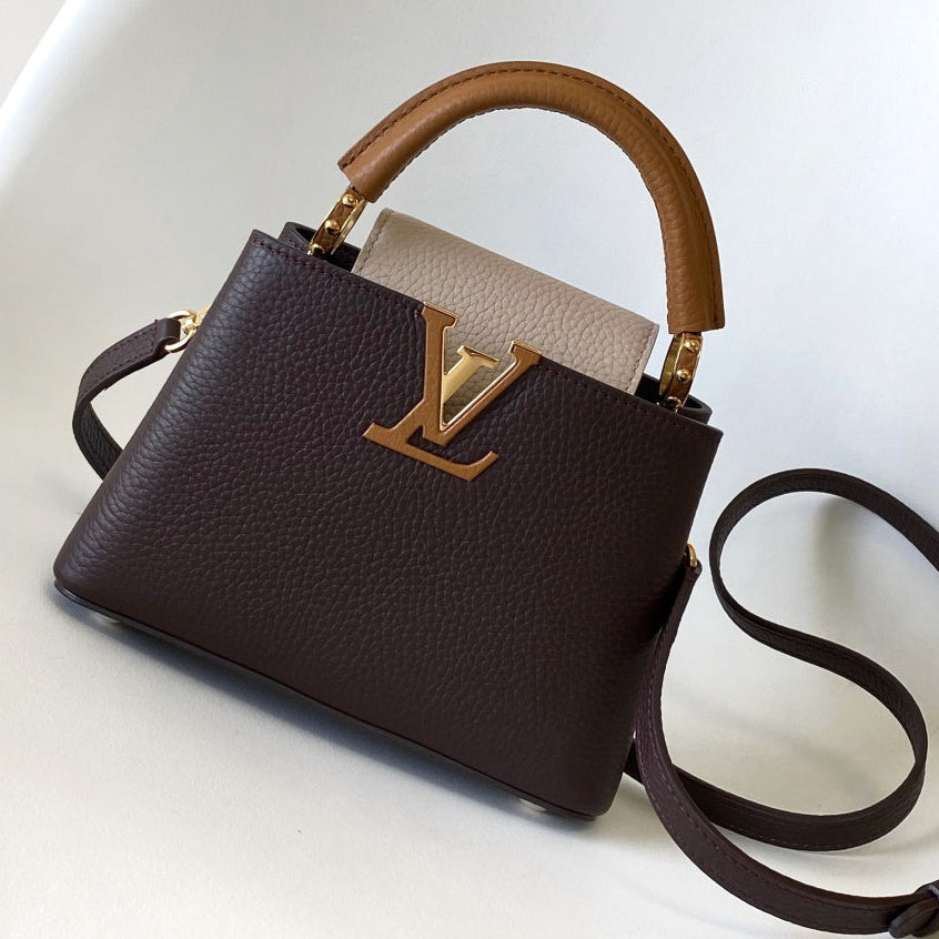 LV 2026 Capucines Bag Brown Chocolate Taurillon Cowhide Leather 281624