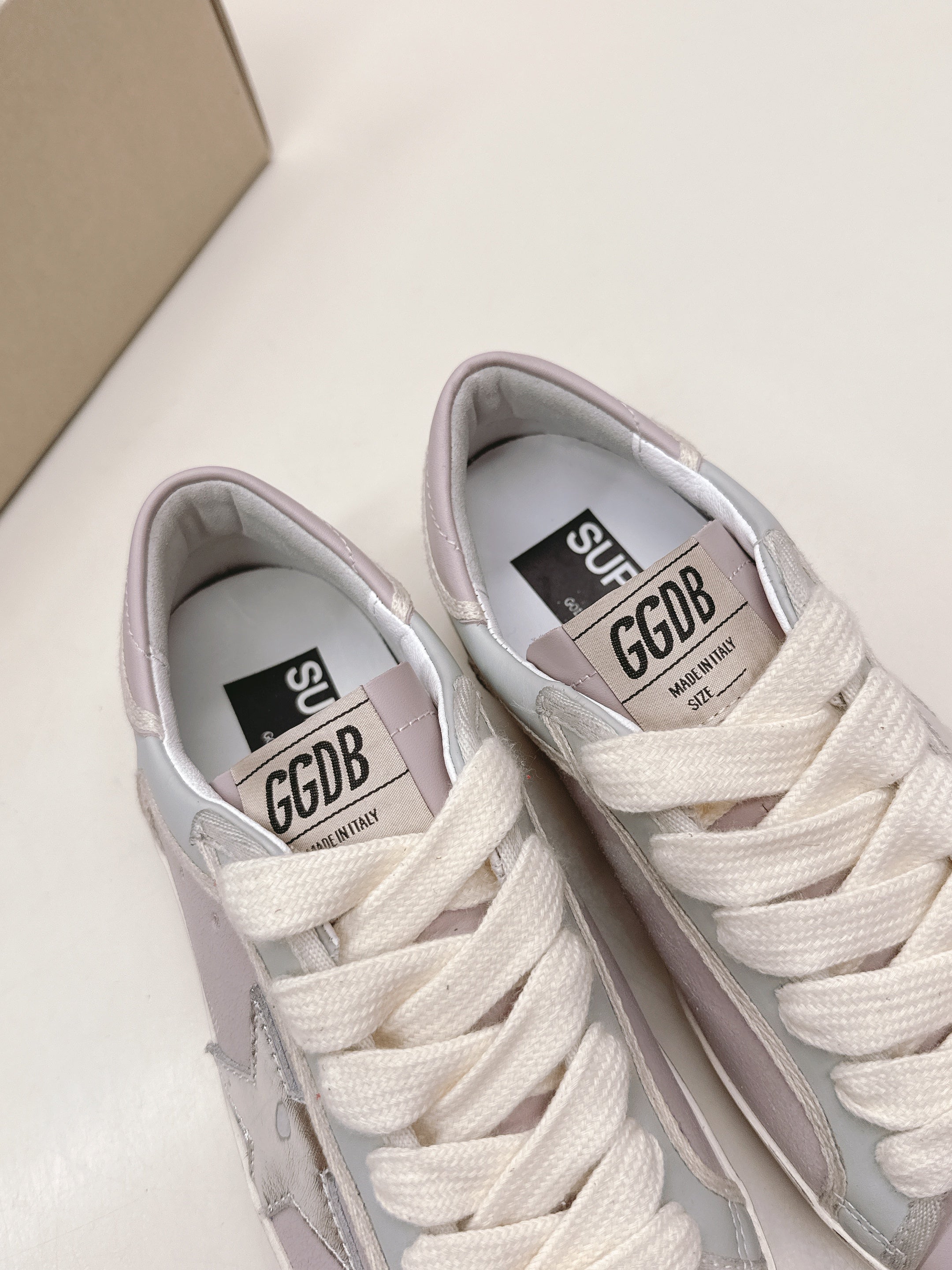 Golden Goose 2025 Sneaker Light Purple Gray mix Silver Cowhide 426916