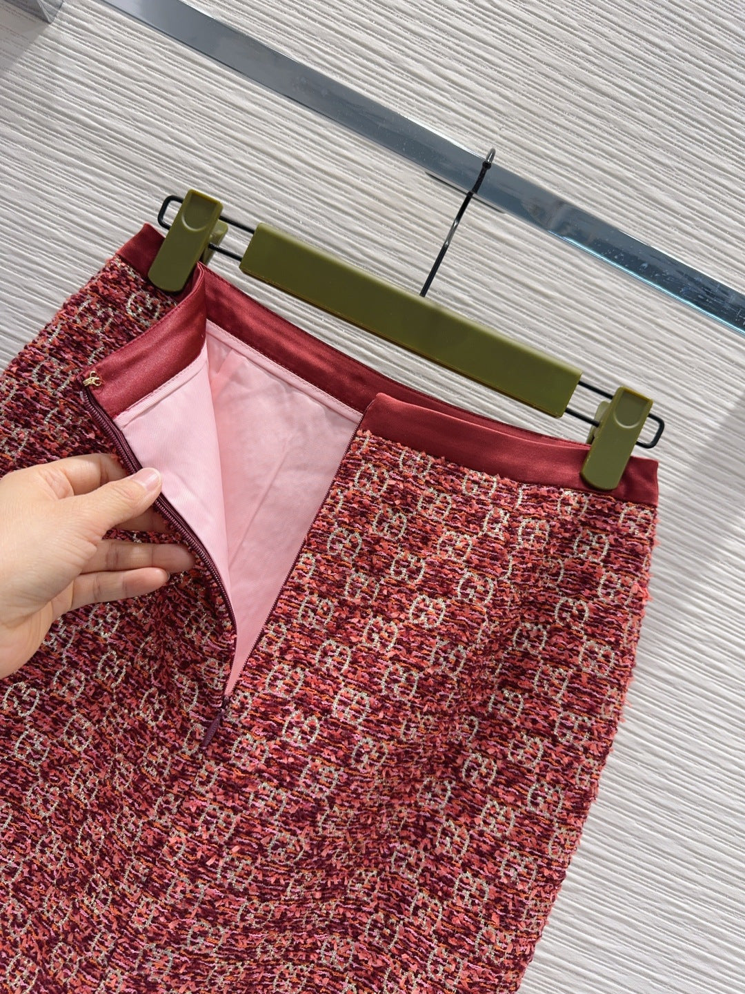 Gucci 2026 Long Midi Skirt Red Polyester 133162