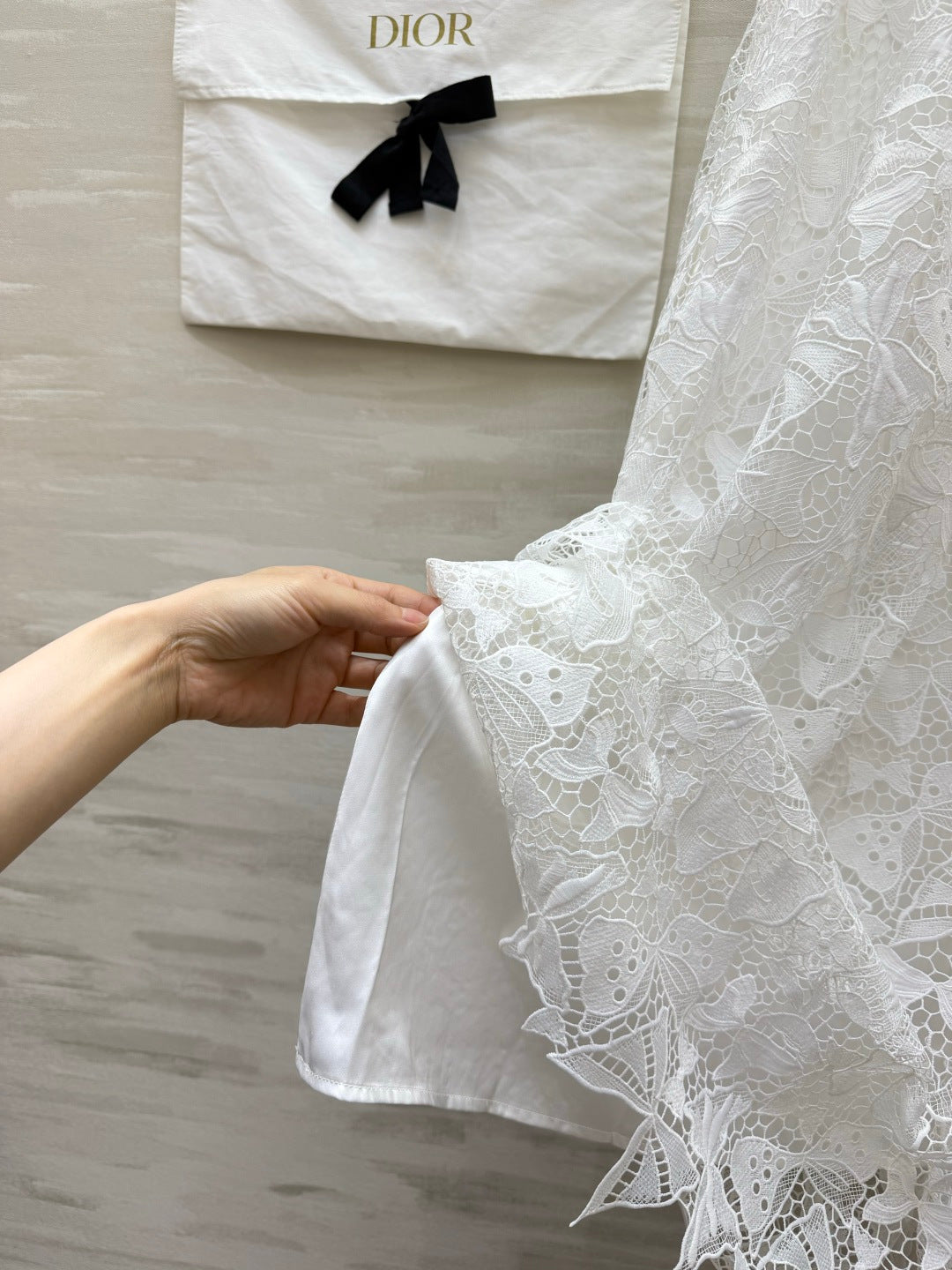 Dior 2026 Lace Skirt Black And White Cotton 410264