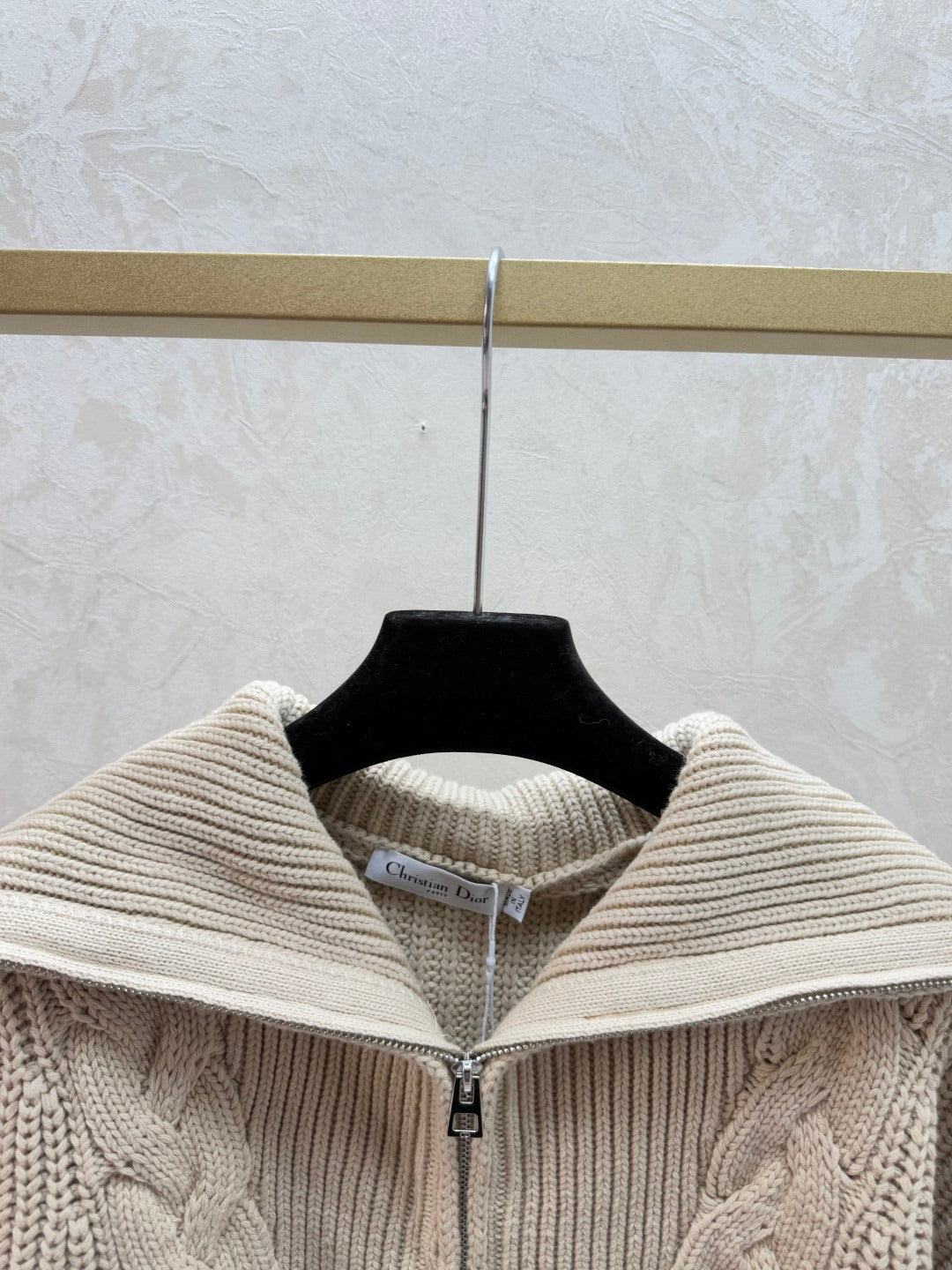 Dior 2025 Alps Zipped Mock Neck Sweater Wool
