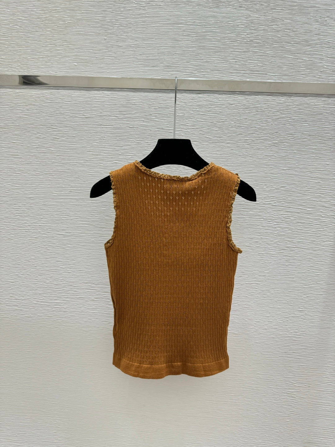 Miumiu 2026 Vest Navy Blue and Brown Wool 132749