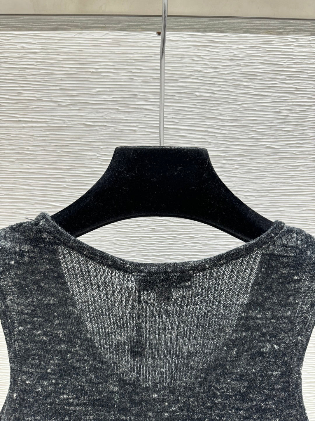 Chanel 2026 Black Vest White Lace Trim 516786
