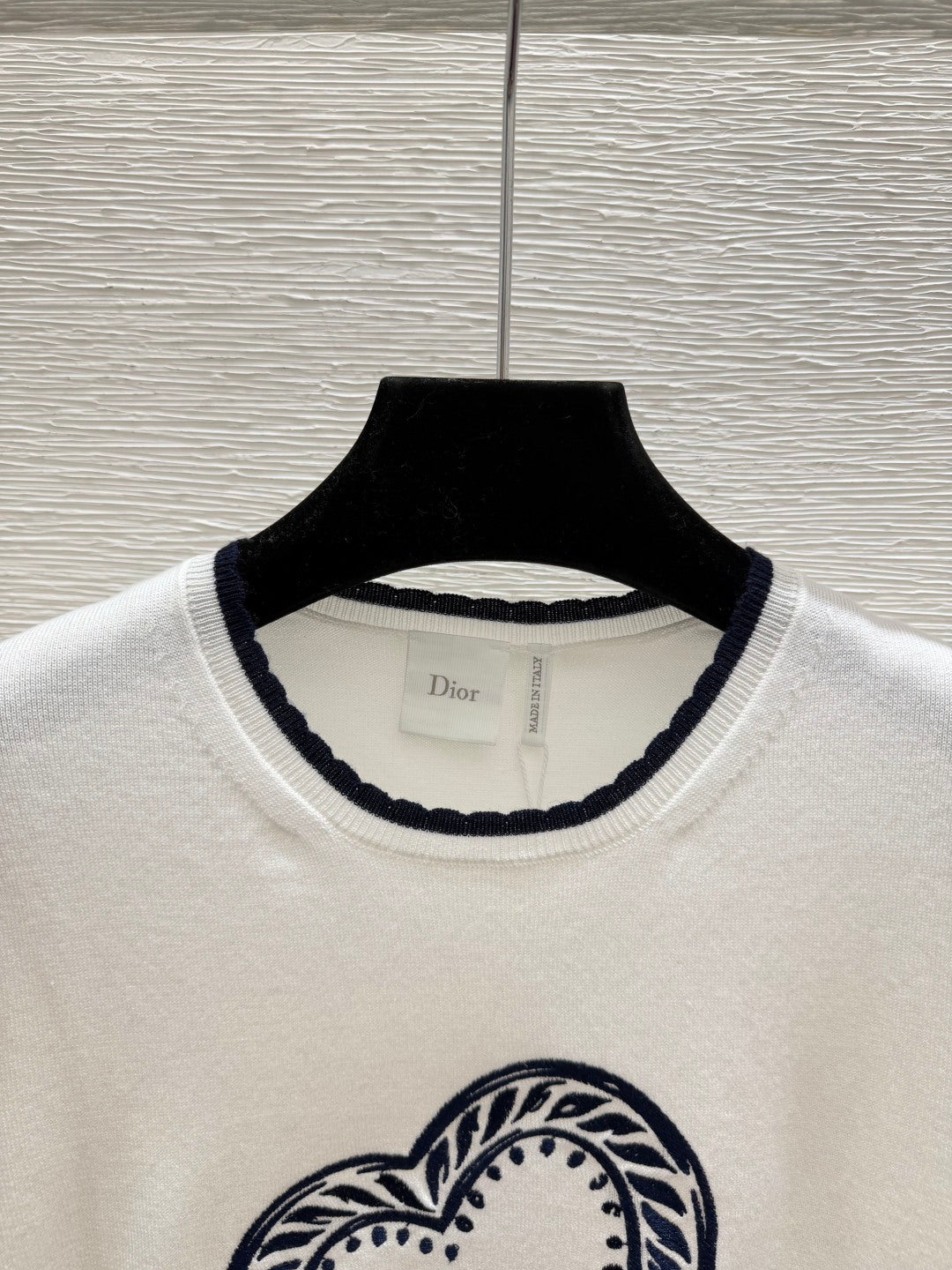 Dior 2026 Heart Knitted Short-Sleeve T-Shirt Wool 758717