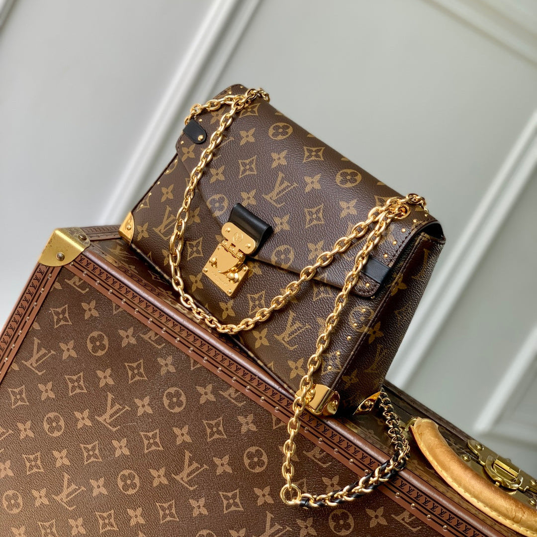LV 2025 Trunkie 27cm Bag Brown Canvas Leather 347369