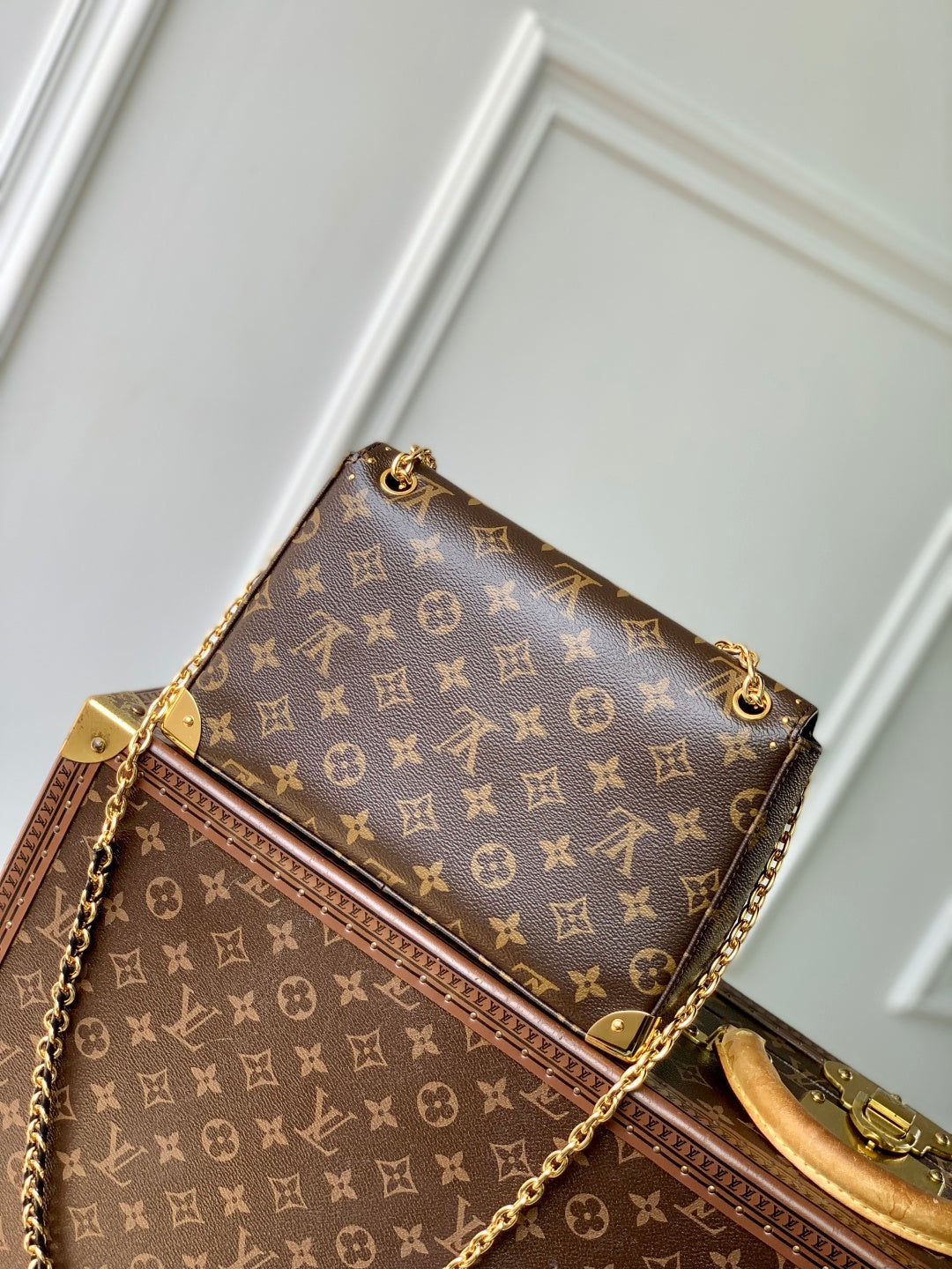 LV 2025 Trunkie 27cm Bag Brown Canvas Leather 347369