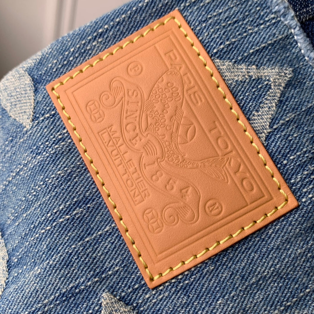 LV 2025 Speedy 25 Bandoulière Bag Blue Denim Cowhide 345308