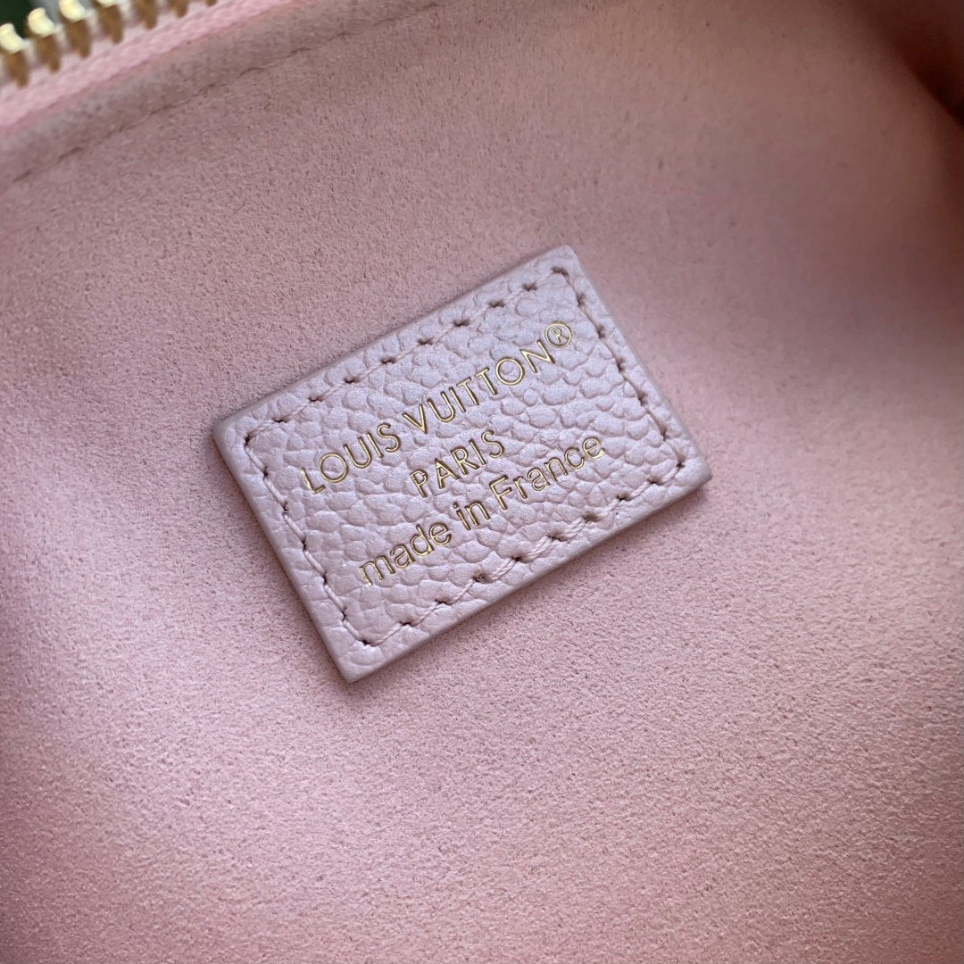 LV 2025 Nano Speedy Bag 16cm Pink Calfskin 346575