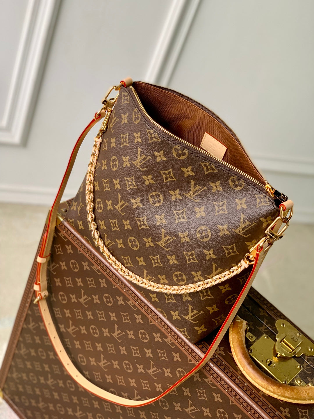 LV 2025 Multipass Bag Brown Monogram Canvas with Cowhide 347365