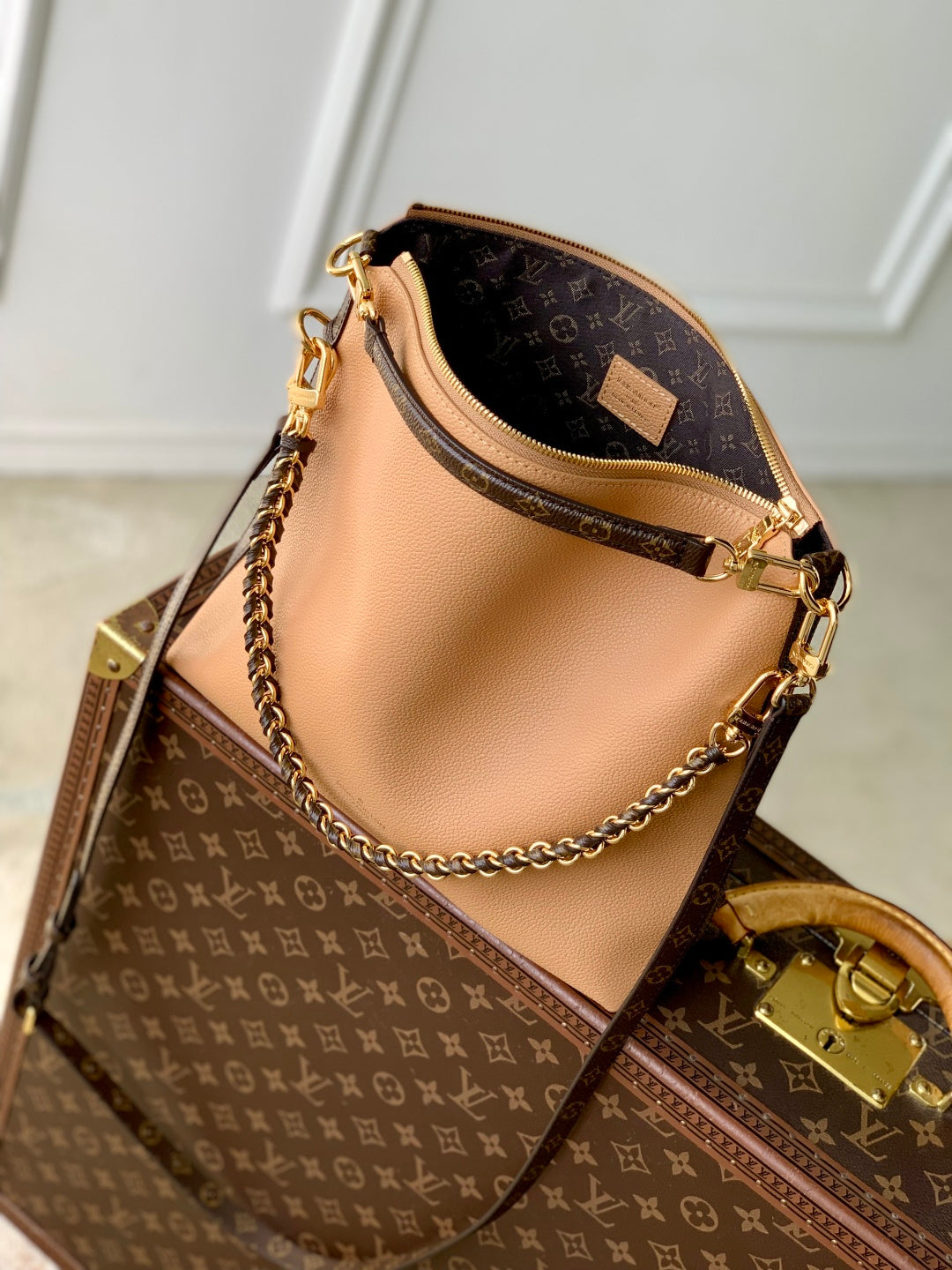 LV 2025 Multipass Bag Arizona Beige mix Brown Canvas Calfskin 347361