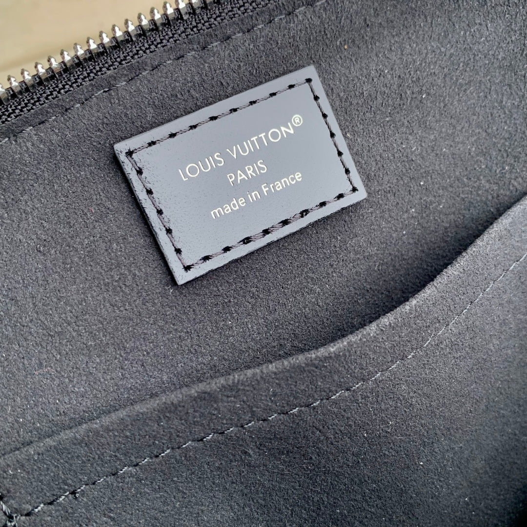 LV 2025 Alma BB Bag 22cm Black Silver Patent Leather 347371