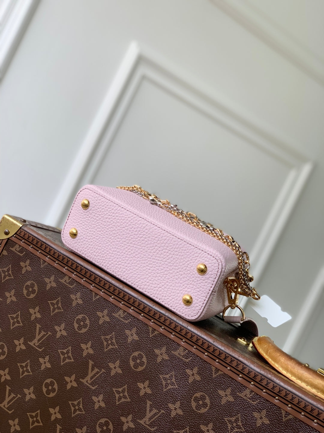 LV 2025 Capucines Bag Pink Taurillon Leather 347378