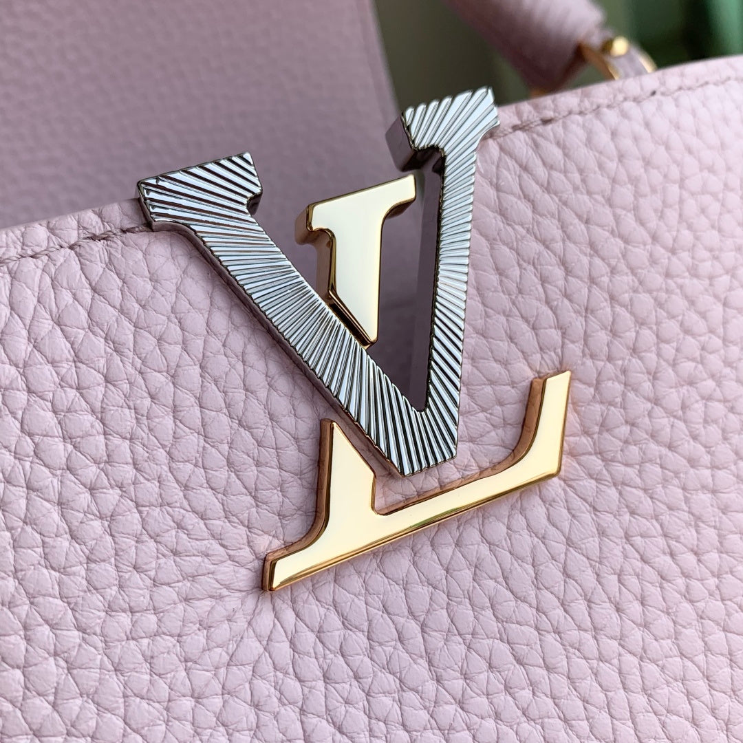 LV 2025 Capucines Bag Pink Taurillon Leather 347378