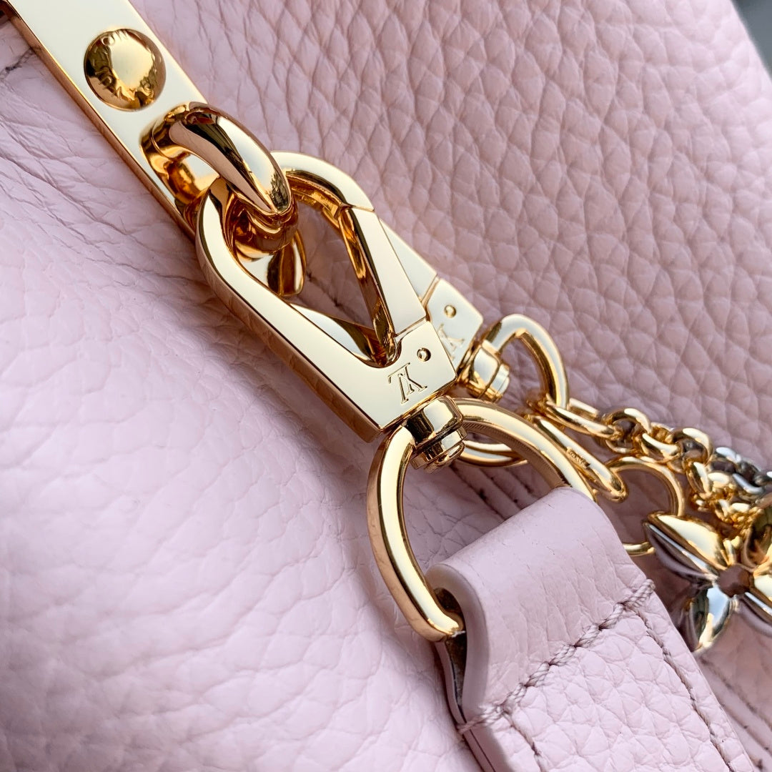 LV 2025 Capucines Bag Pink Taurillon Leather 347378