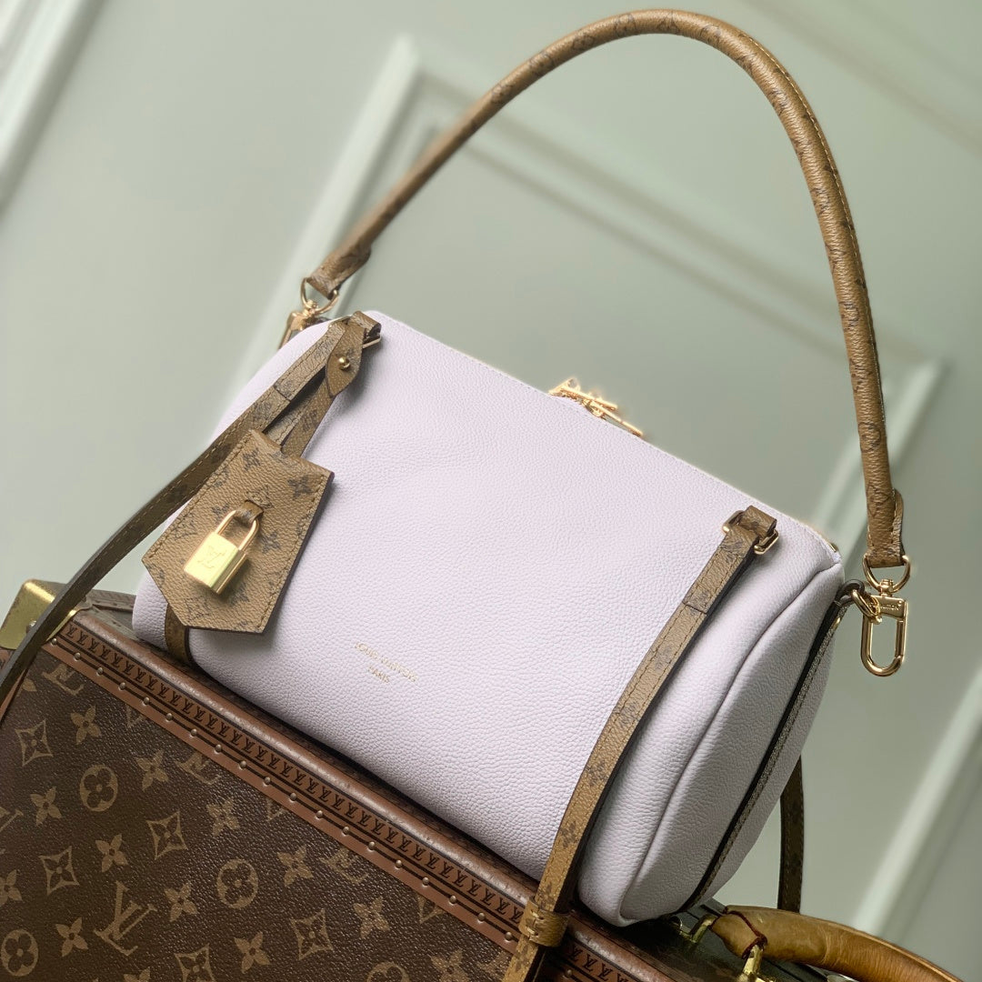 LV 2025 Express MM Bag 26cm Purple Taupe Calfskin 347428