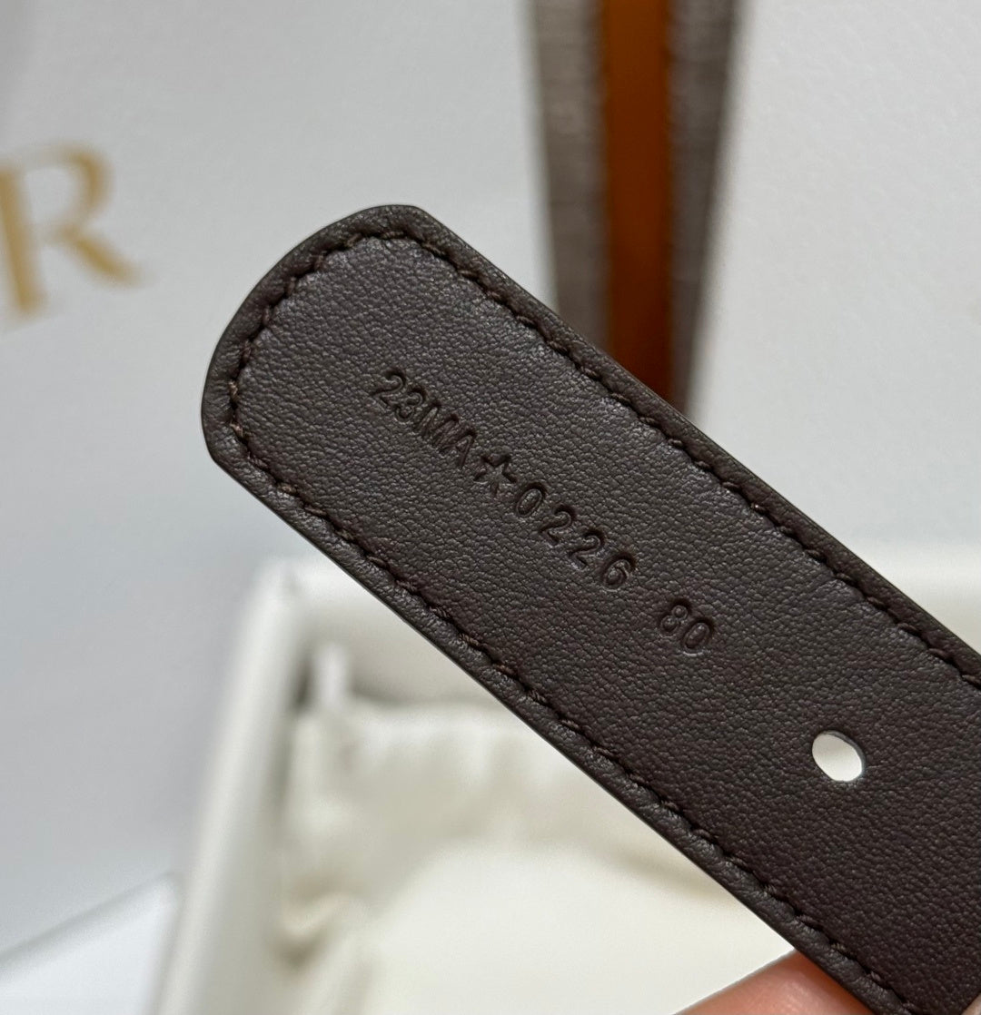 Dior 2026 30 Montaigne Reversible Belt 20mm Leather 215407