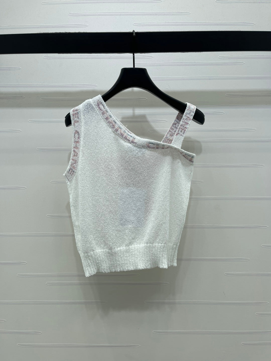 Chanel 2026 Butterfly Off-Shoulder Knitted Vest Wool Cashmere