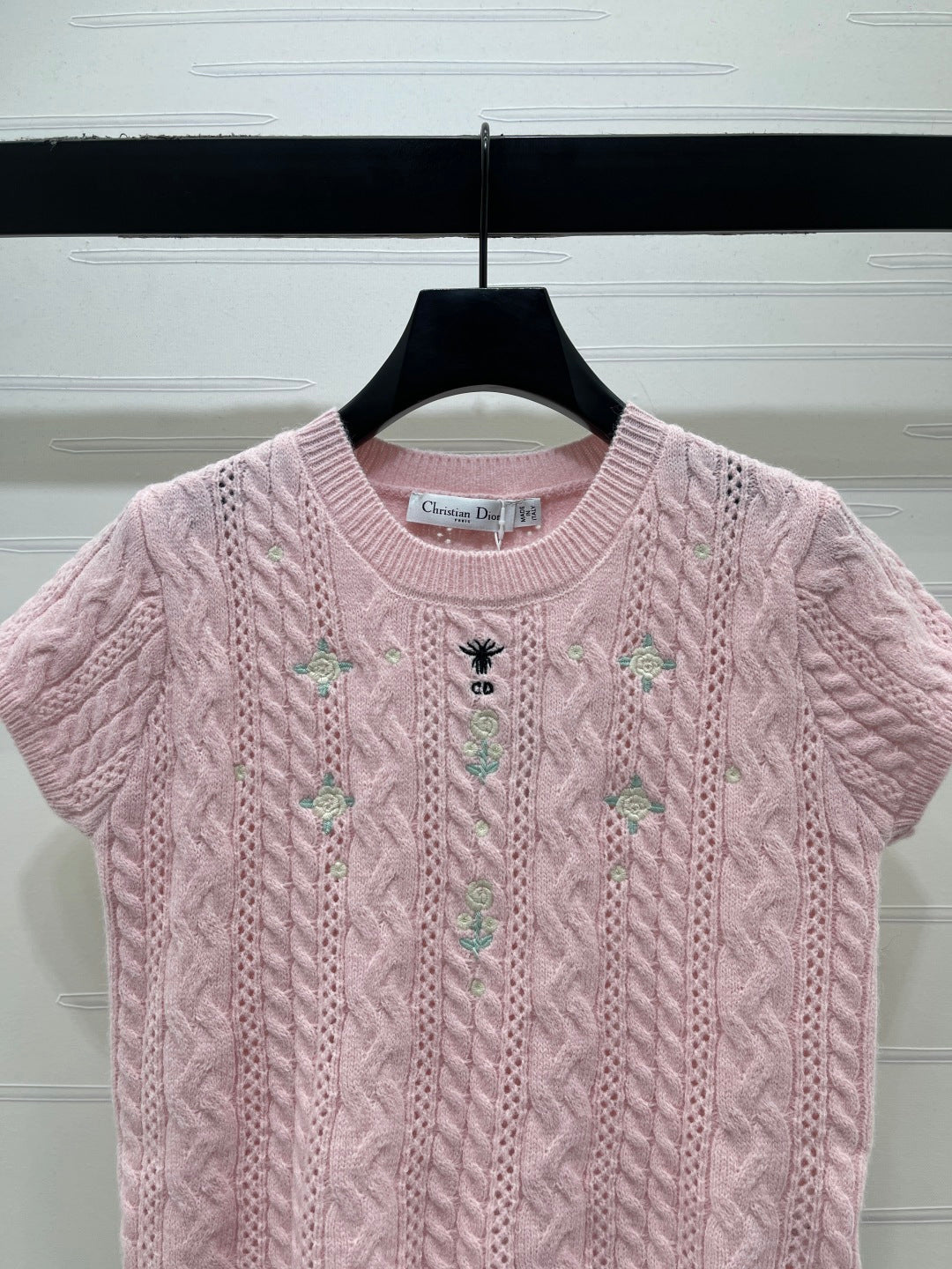 Dior 2026 T-shirt Pink Wool Cashmere 136377