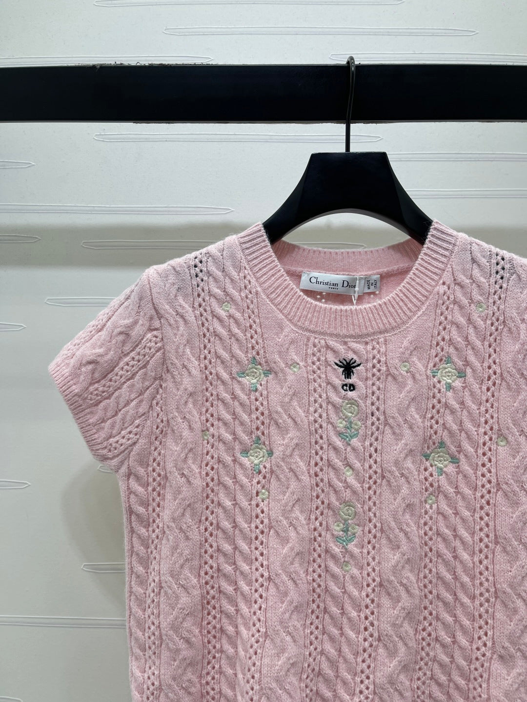 Dior 2026 T-shirt Pink Wool Cashmere 136377
