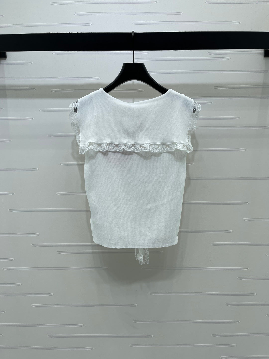 Miumiu 2026 Shawl Collar Knitted Vest Wool 28539