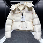 MC 2025 Short Down Jacket Ivory White Polyester