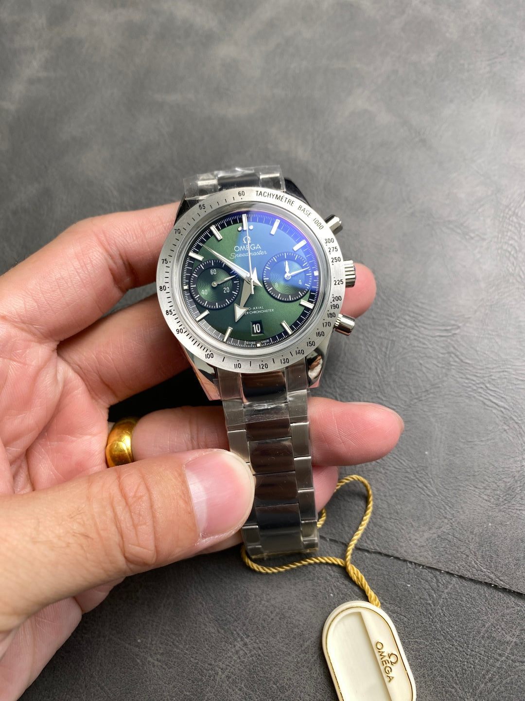 Omega Speedmaster Co-Axial Master Chronometer 40.5mm Watch Green Dial