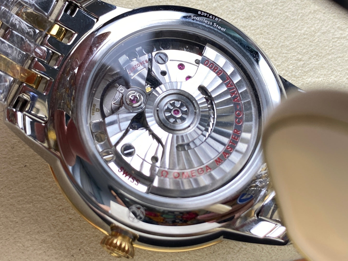 Omega De Ville Prestige Co-Axial Master Chronometer 41mm Gold Dial Watch