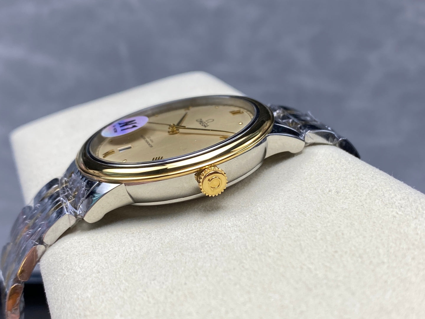 Omega De Ville Prestige Co-Axial Master Chronometer 41mm Gold Dial Watch