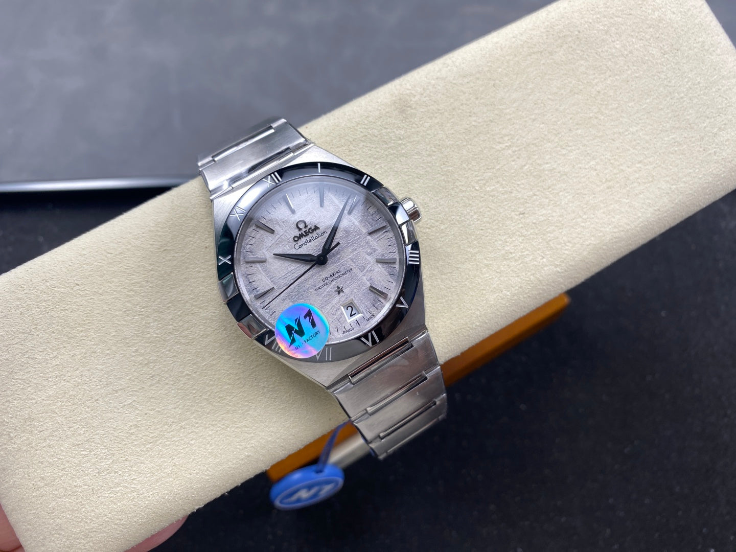 Omega Constellation Co-Axial Master Chronometer 41 mm Stainless Steel Case Meteorite Dial